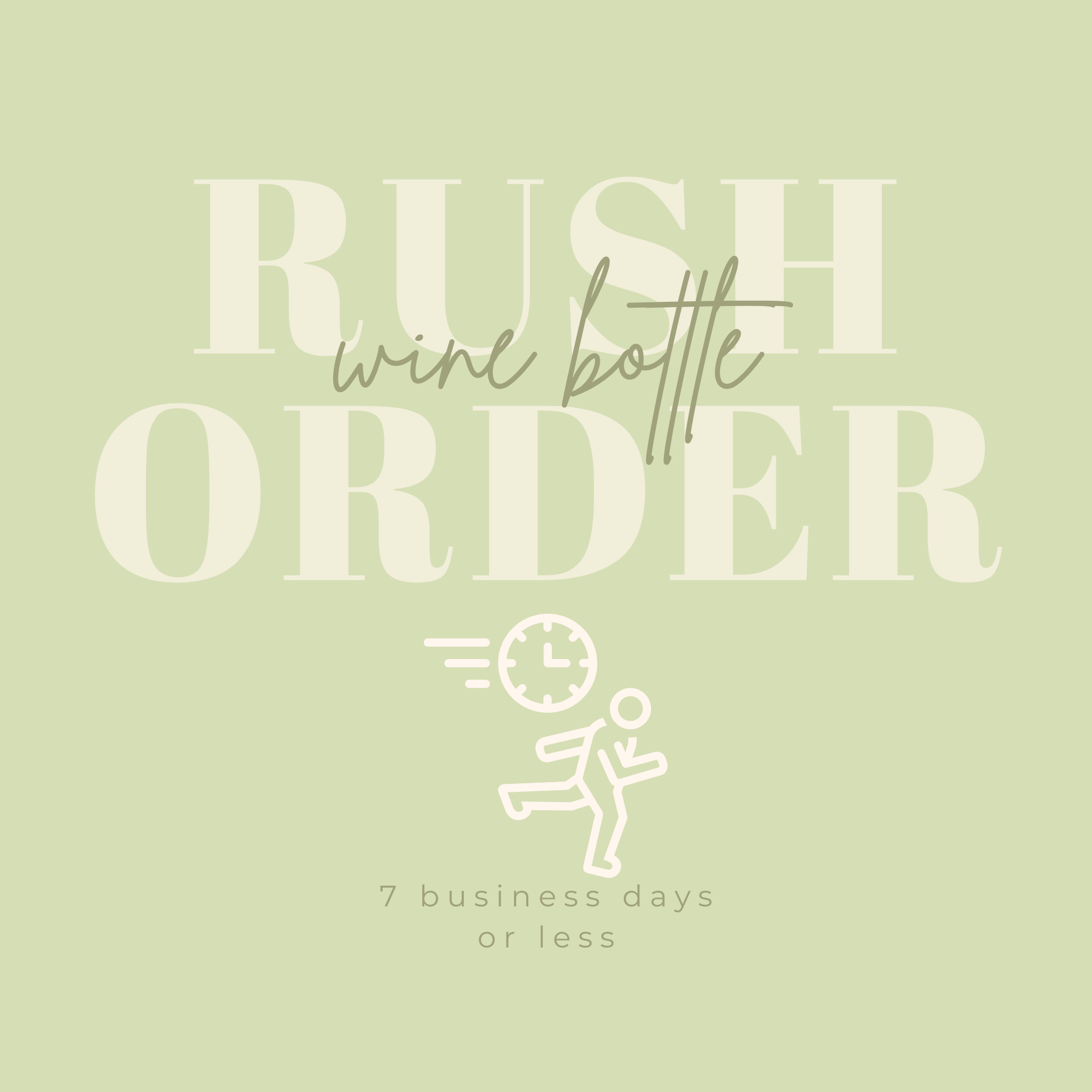 Rush Order| Hand Painted Wine Bottle