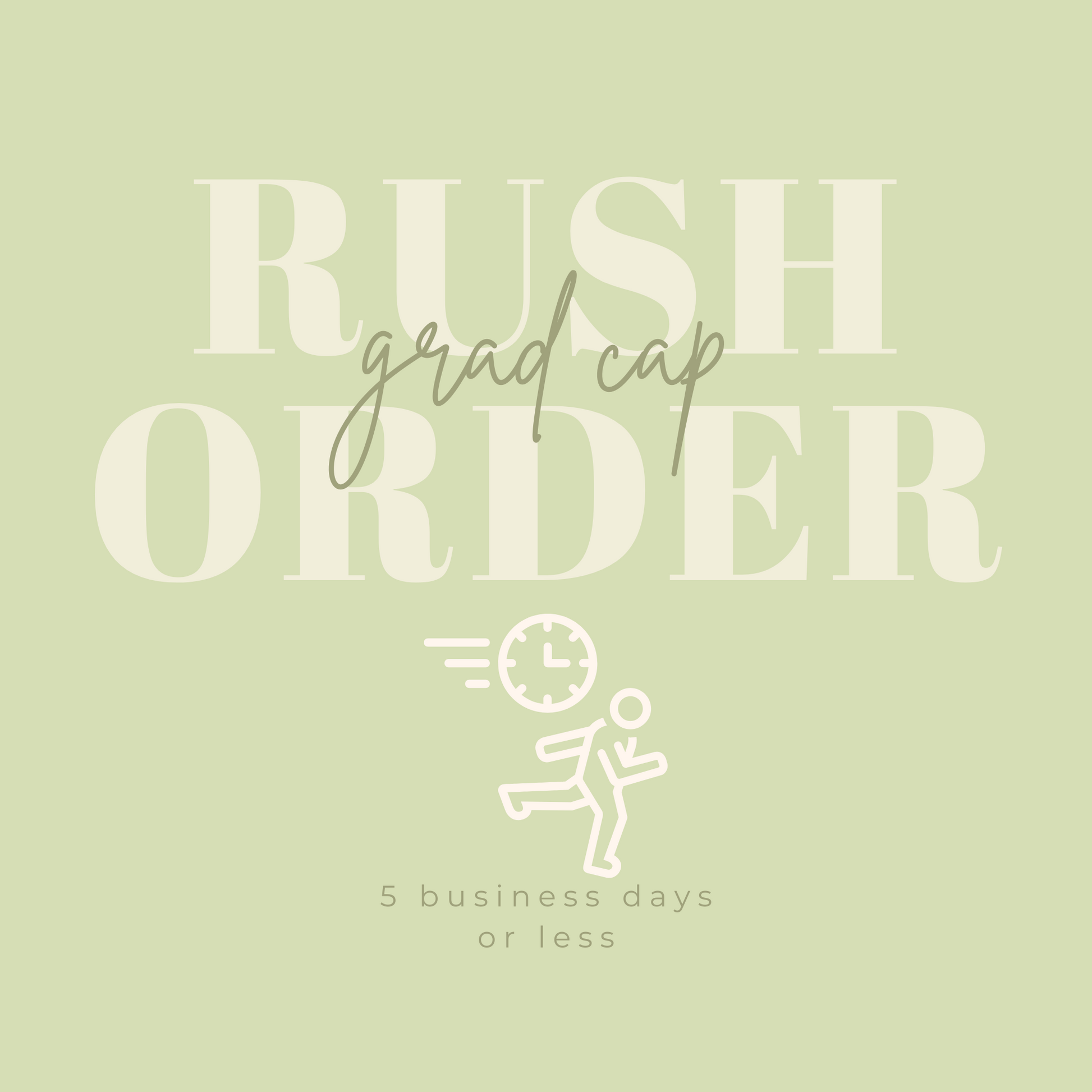 Rush Order| Hand Painted Grad Cap