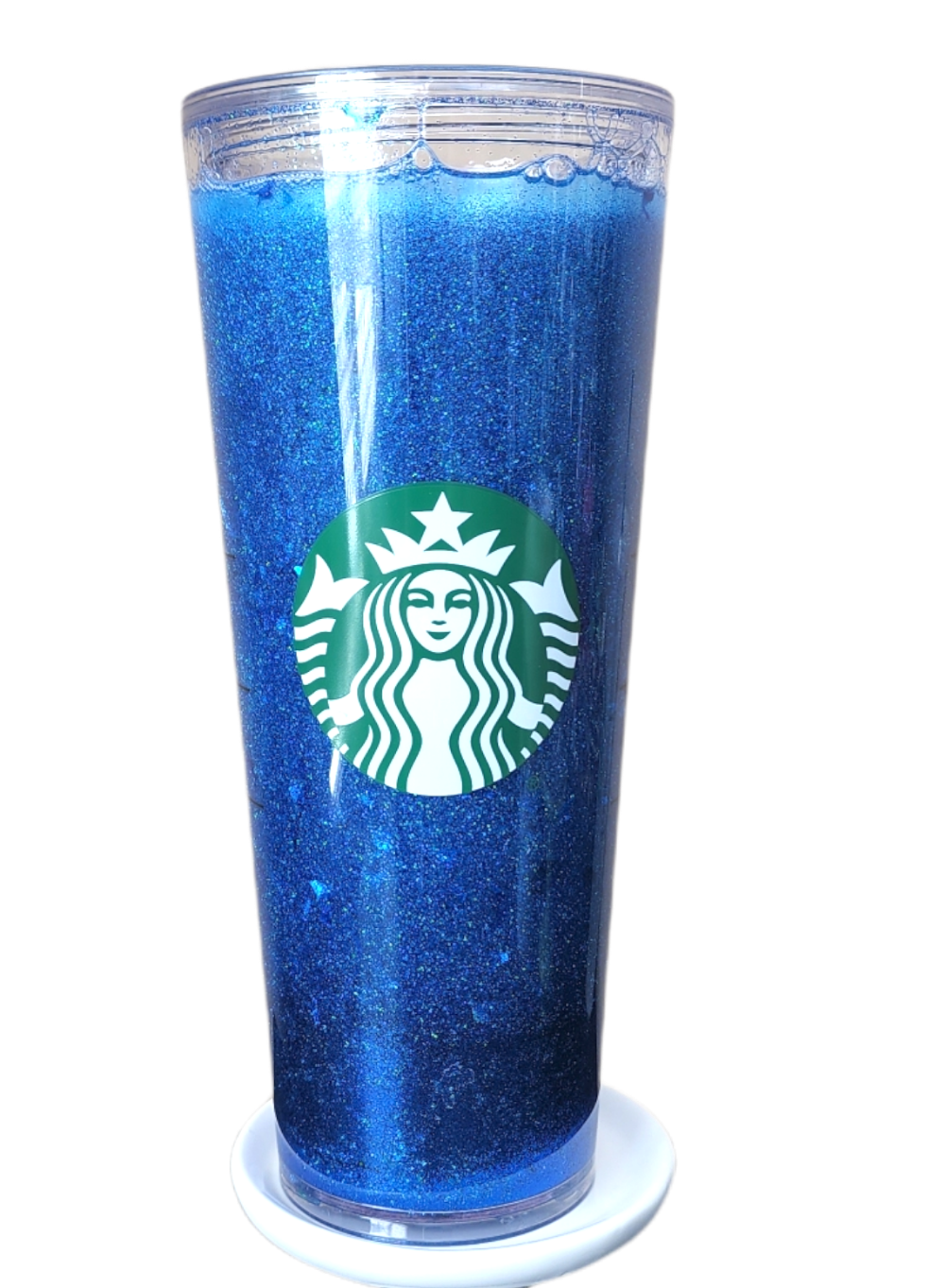 Blue Lemonade Snow Globe Tumbler, Starbucks Tumbler, Blue Drink