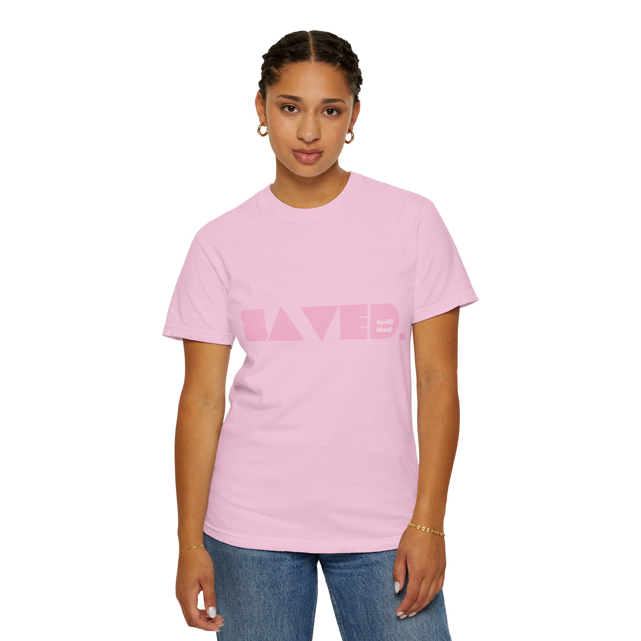 Saved by His Blood "SBHB" Comfort Colors Tee