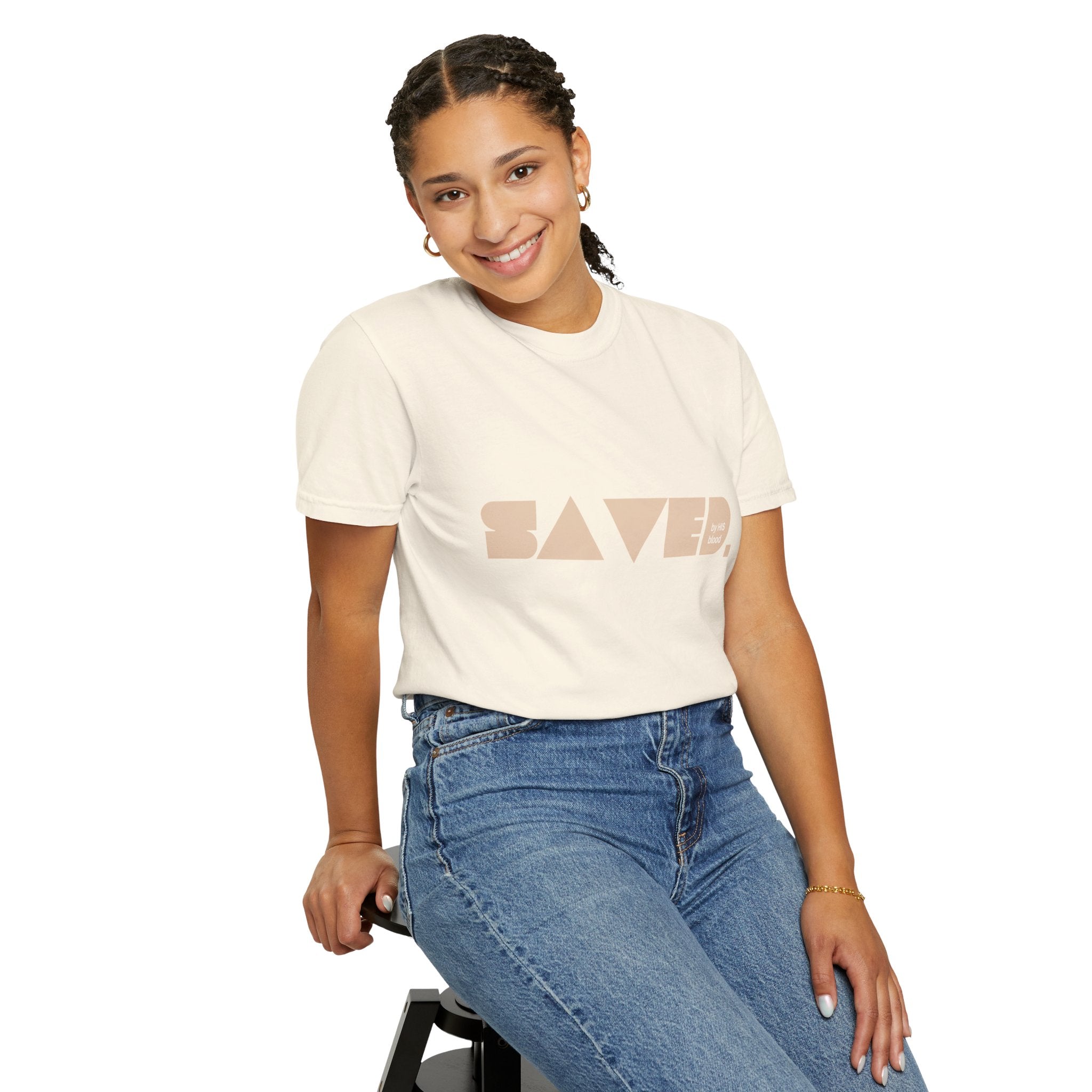 Saved by His Blood "SBHB" Comfort Colors Tee