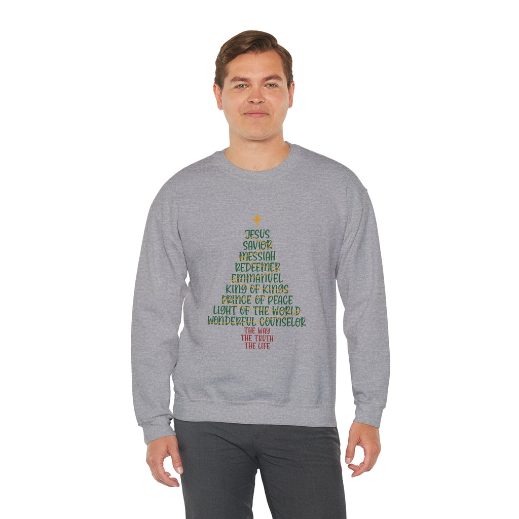CHRISTmas Tree Crewneck Sweatshirt