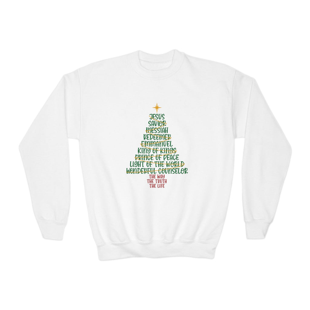 Youth CHRISTmas Tree Crewneck Sweatshirt