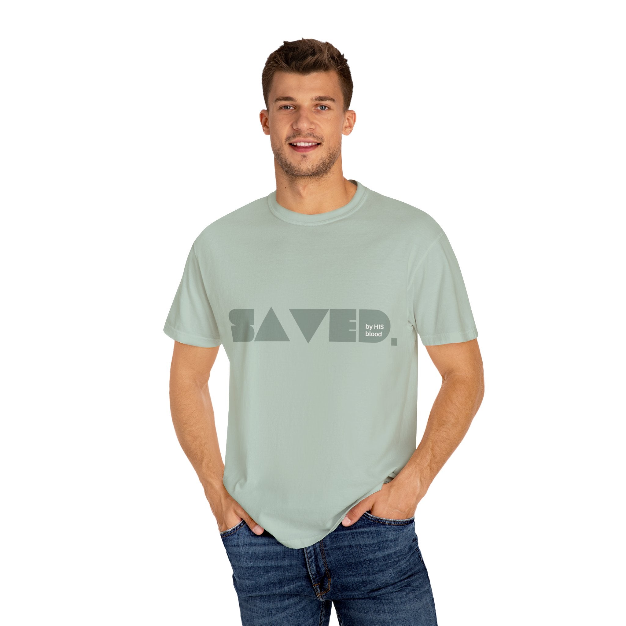 Saved by His Blood "SBHB" Comfort Colors Tee