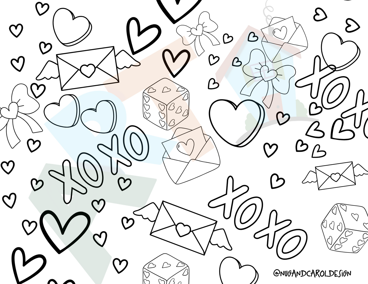 Coloring Pages| VDay PRINTABLE