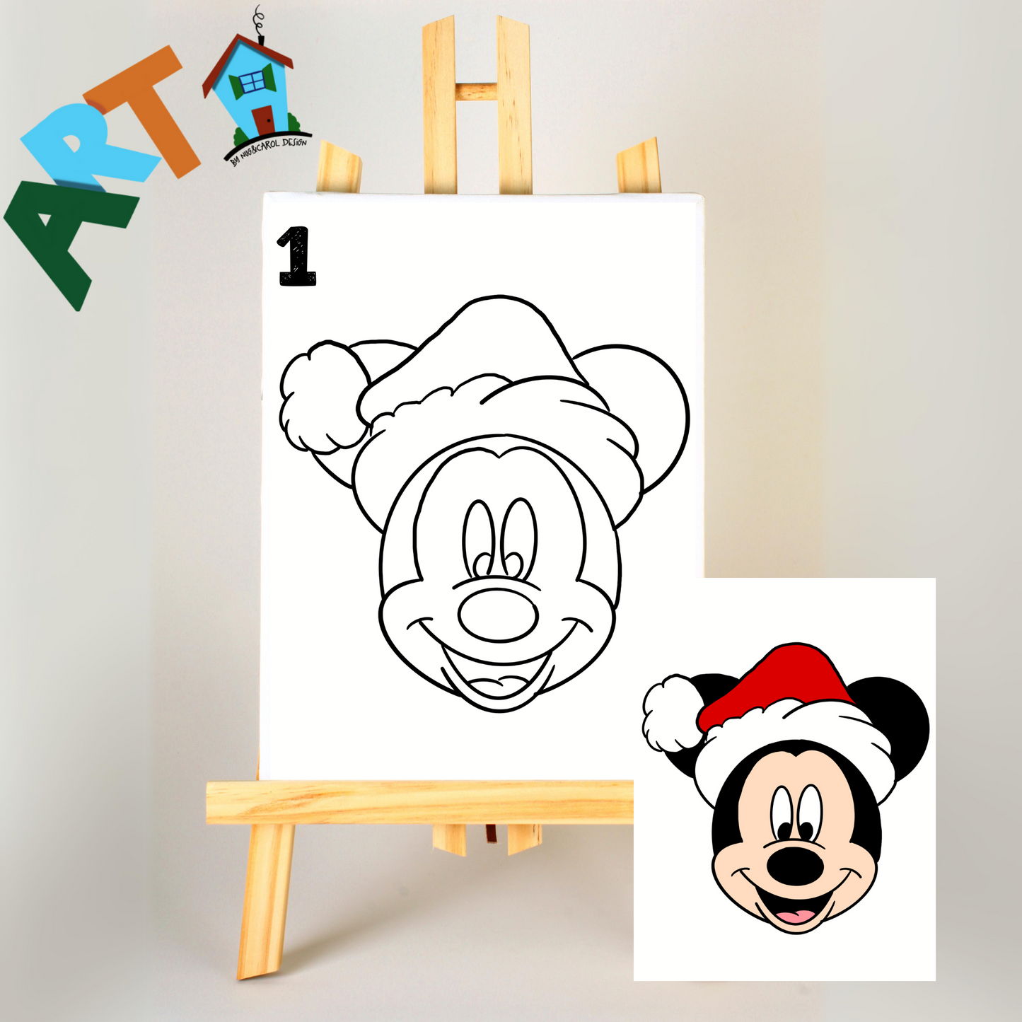 Paint Kits| Mickey Character Christmas