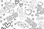 Banner| Valentine Coloring Banner