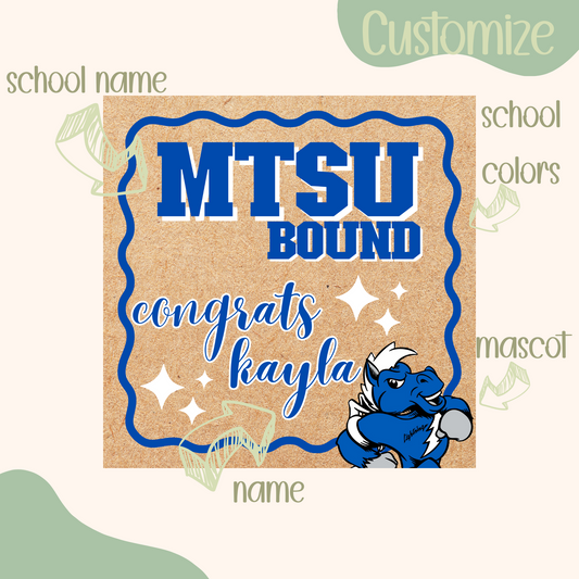 Custom Hand Painted Banner | College Bound