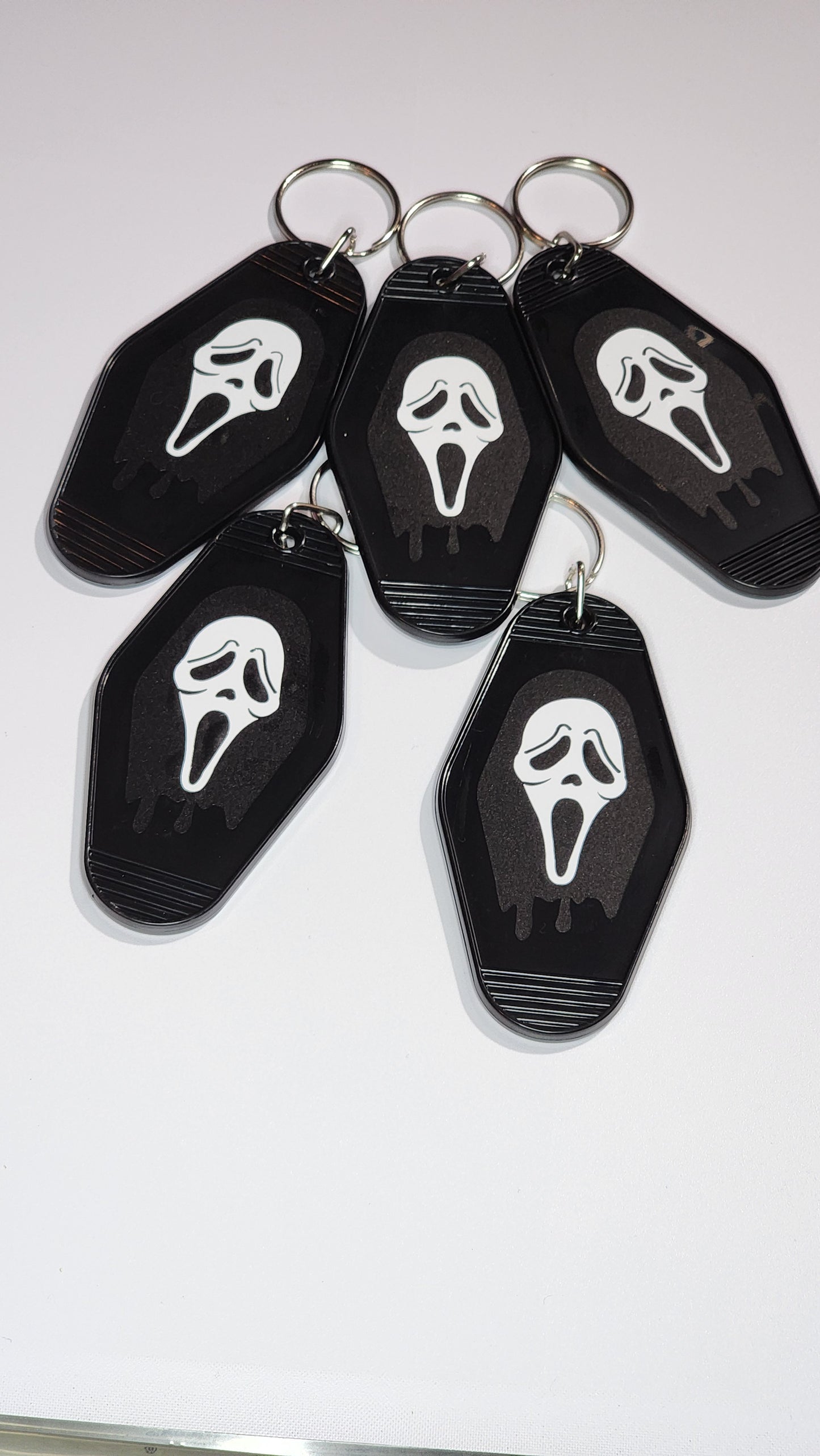 Ghostface Motel Keychain