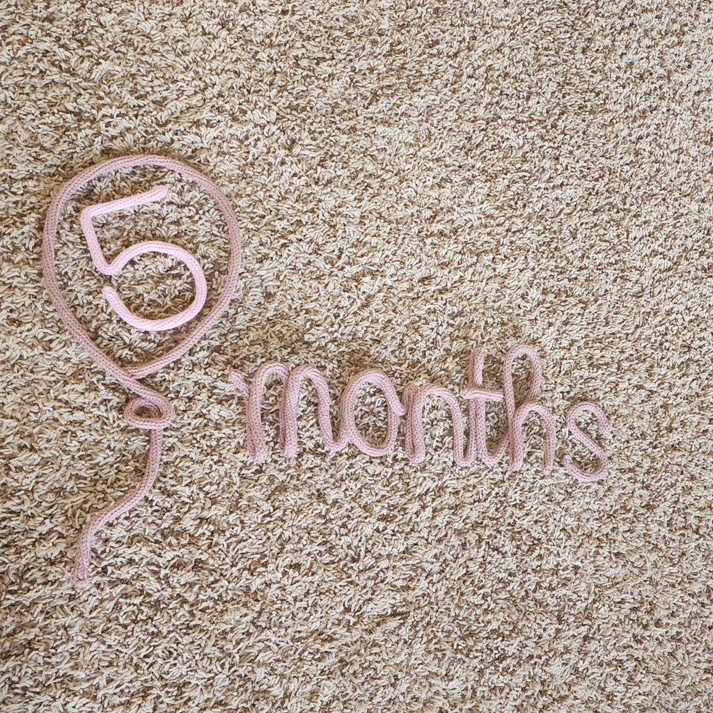 Multicolor Knitted Wire Baby Milestone Set