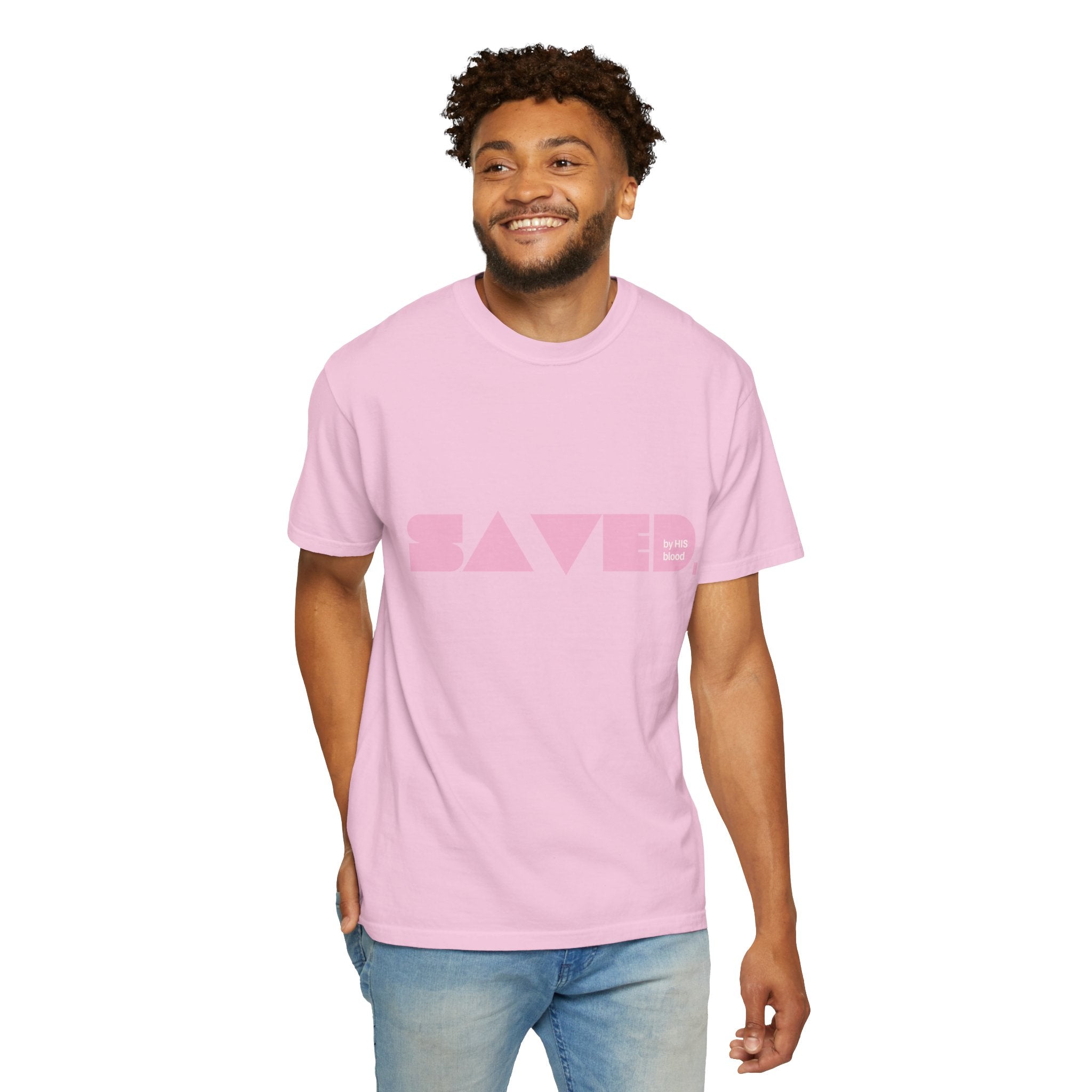Saved by His Blood "SBHB" Comfort Colors Tee