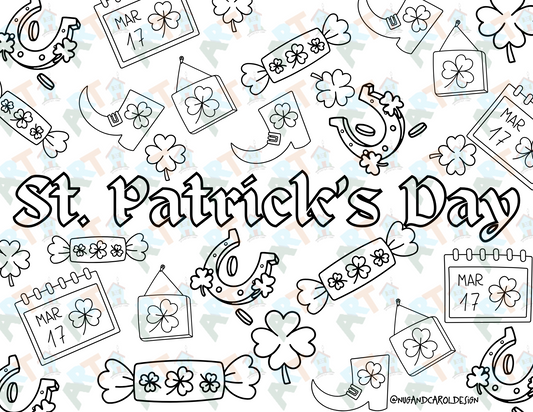 Coloring Pages| St. Patricks Day PRINTABLE