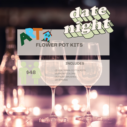 Kits| Date Night Flower Pot Paint Kit