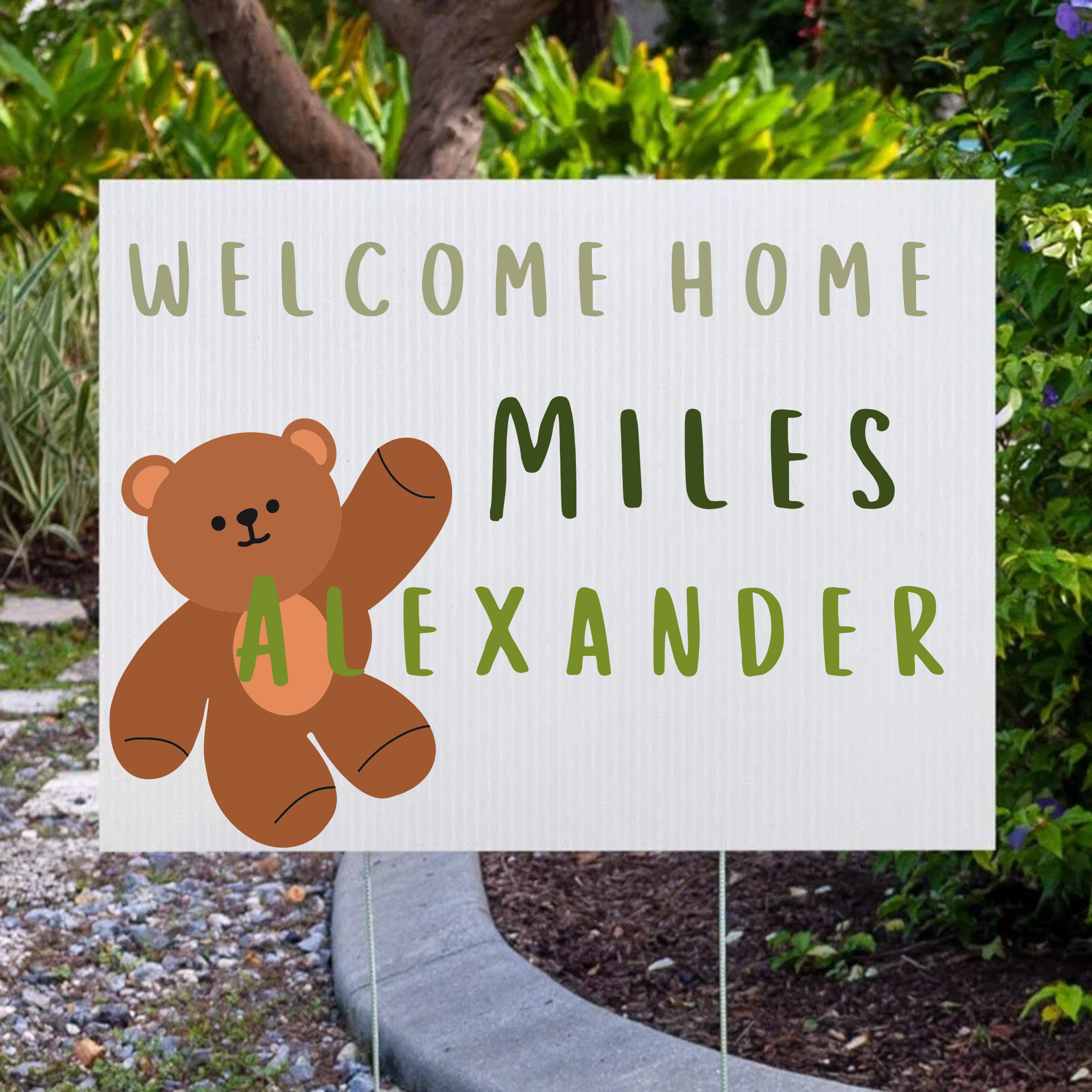 Hand Painted Yard Sign