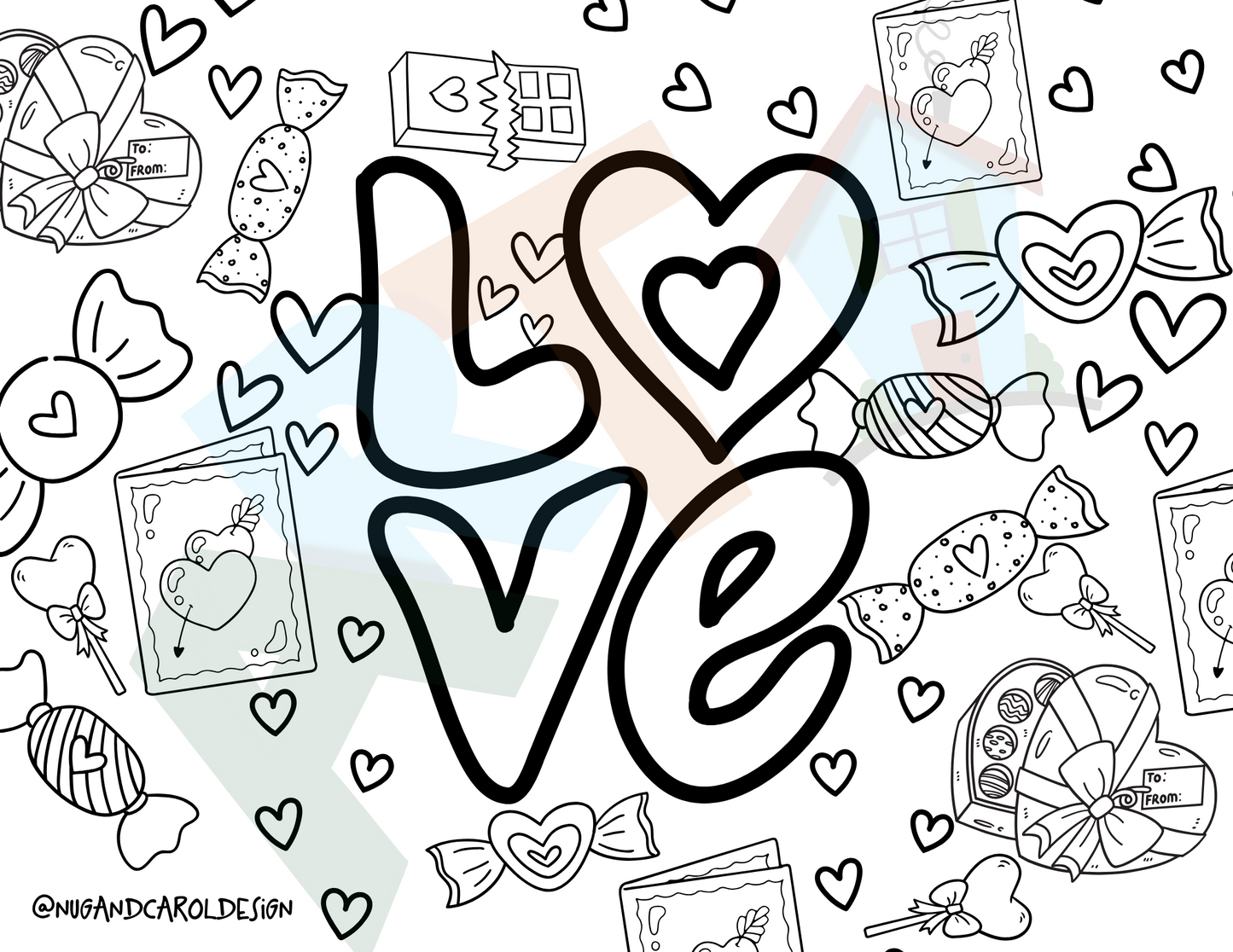 Coloring Pages| VDay PRINTABLE