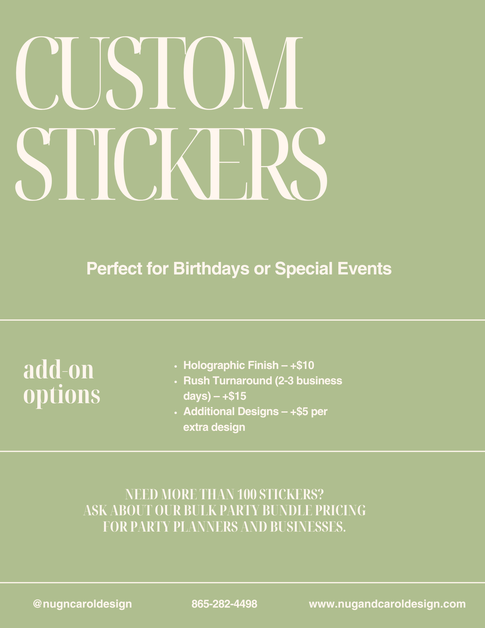 Custom Stickers