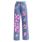 Handpainted Custom Jeans| High School Senior; Spirit Wear