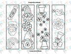 Coloring Bookmarks| St. Patricks Day Bookmark PRINTABLE