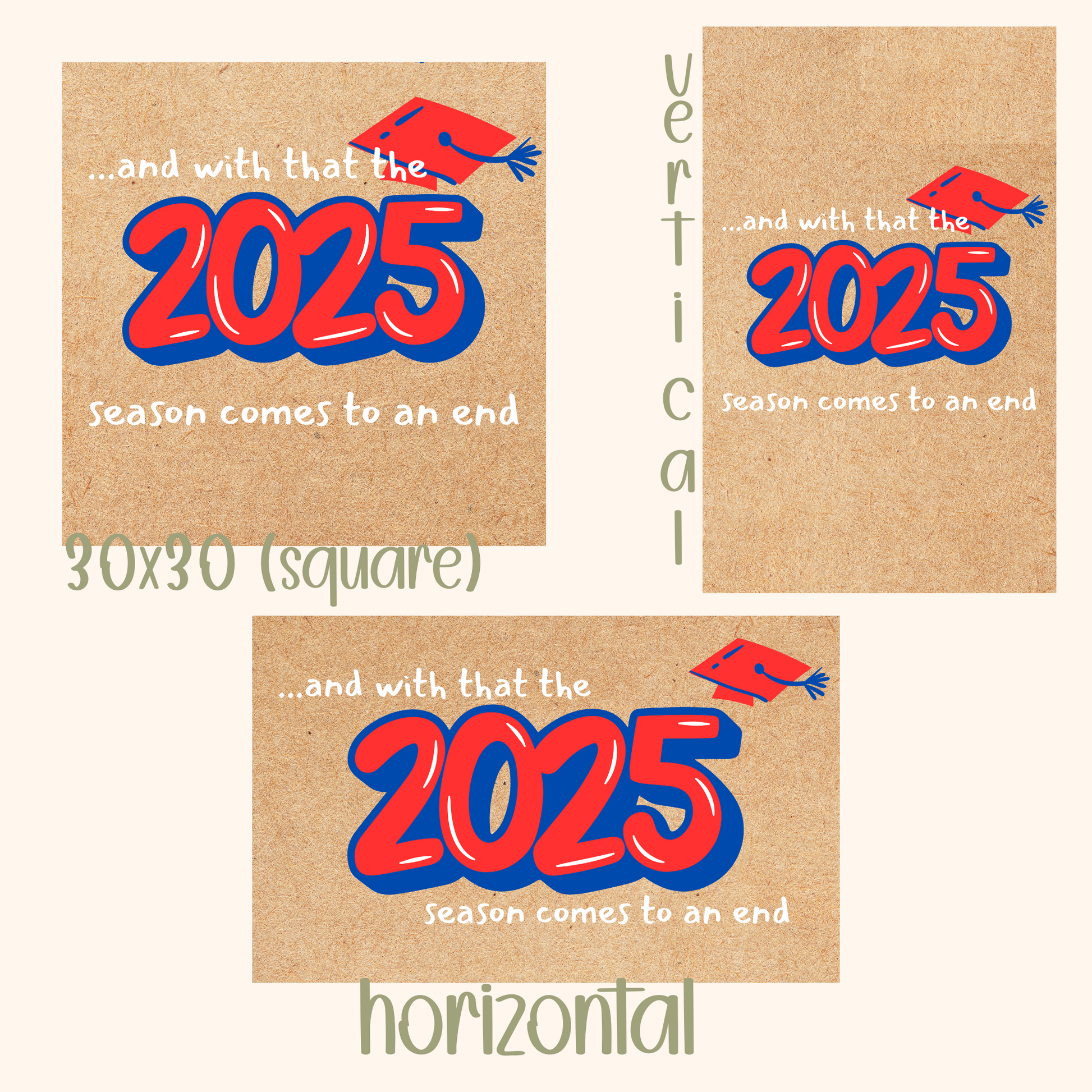 Custom Hand Painted Banner | End of Year Autogragh Banner/Keepsake