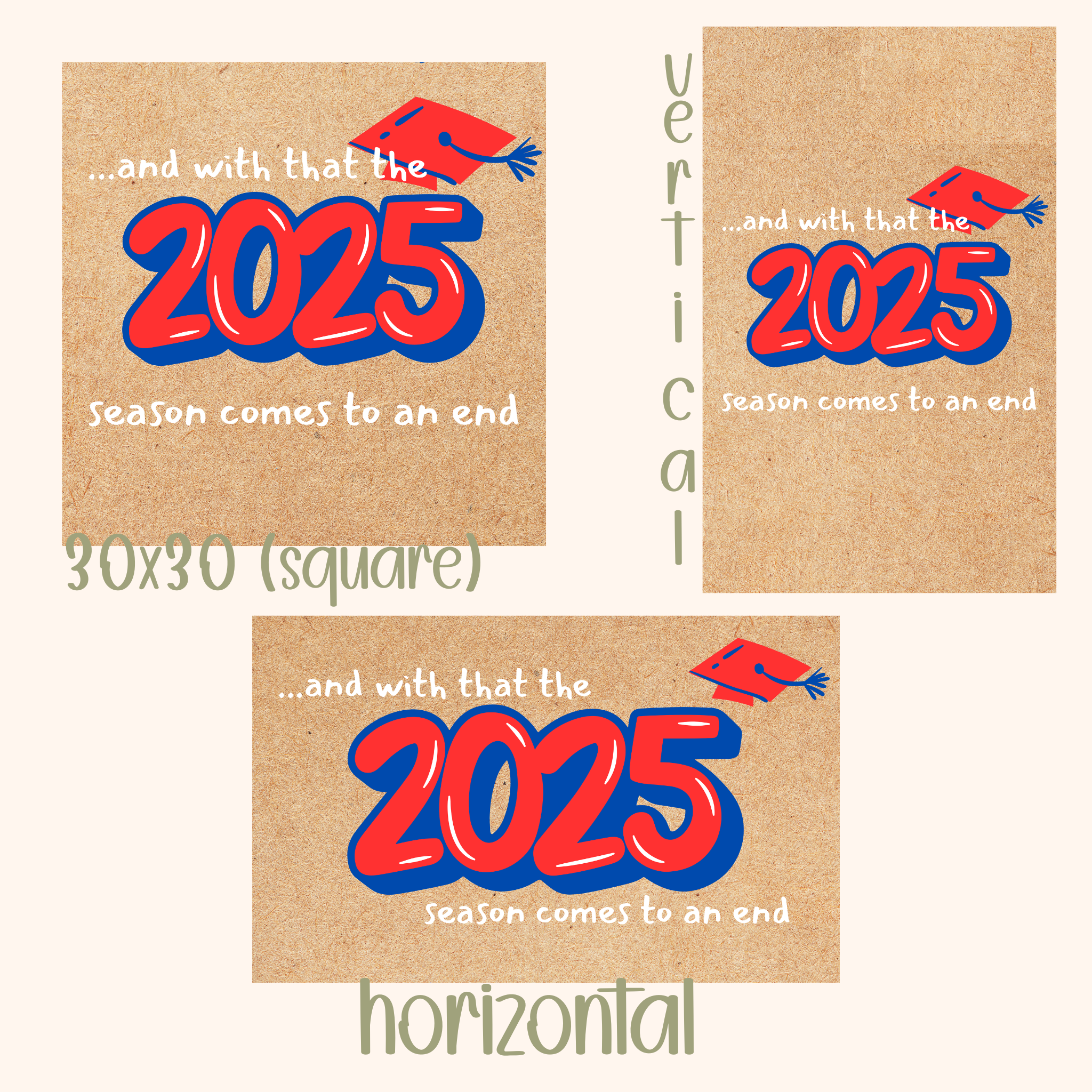 Custom Hand Painted Banner | End of Year Autogragh Banner/Keepsake