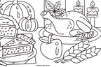 Banner| Thanksgiving Coloring Banner
