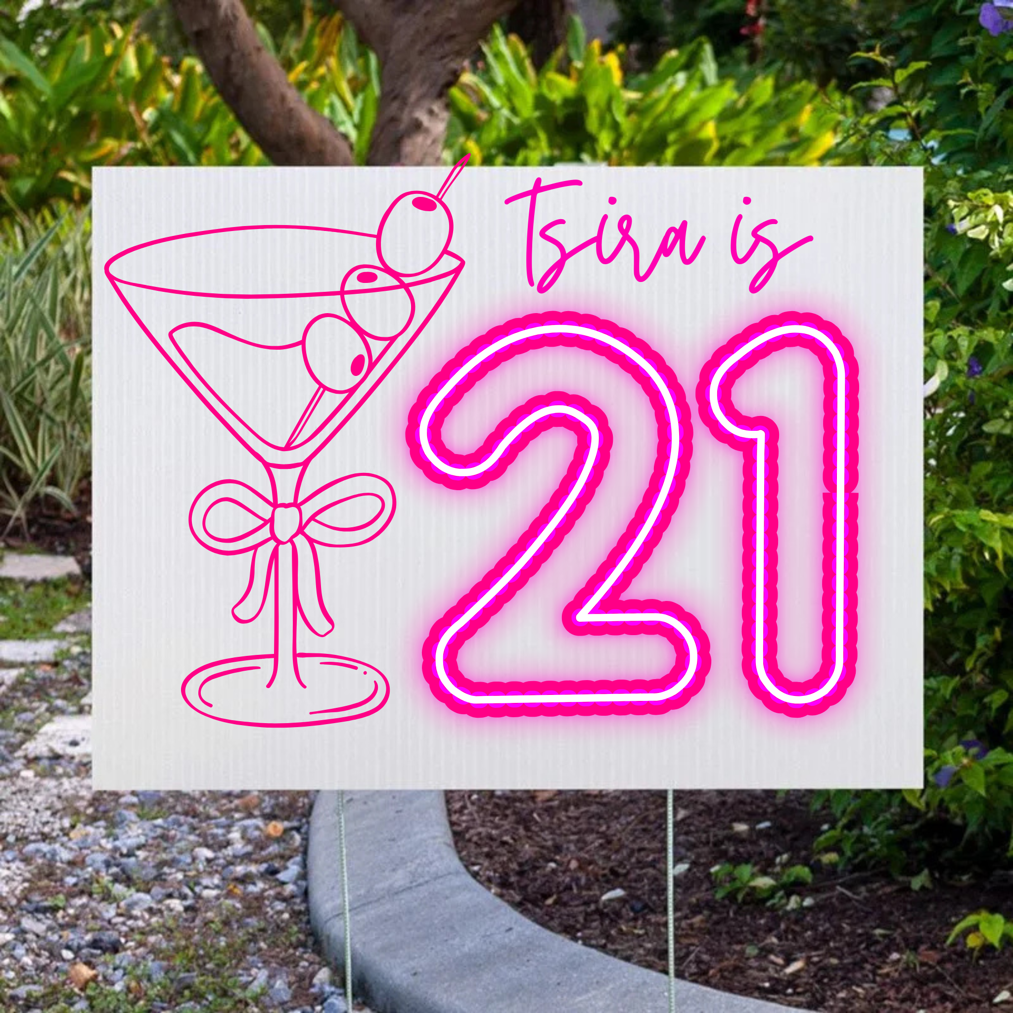 Hand Painted Yard Sign