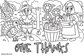 Banner| Thanksgiving Coloring Banner