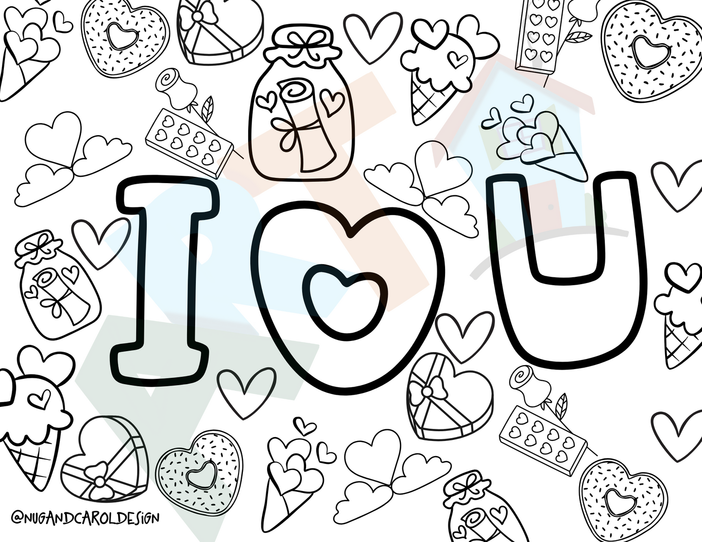 Coloring Pages| VDay PRINTABLE