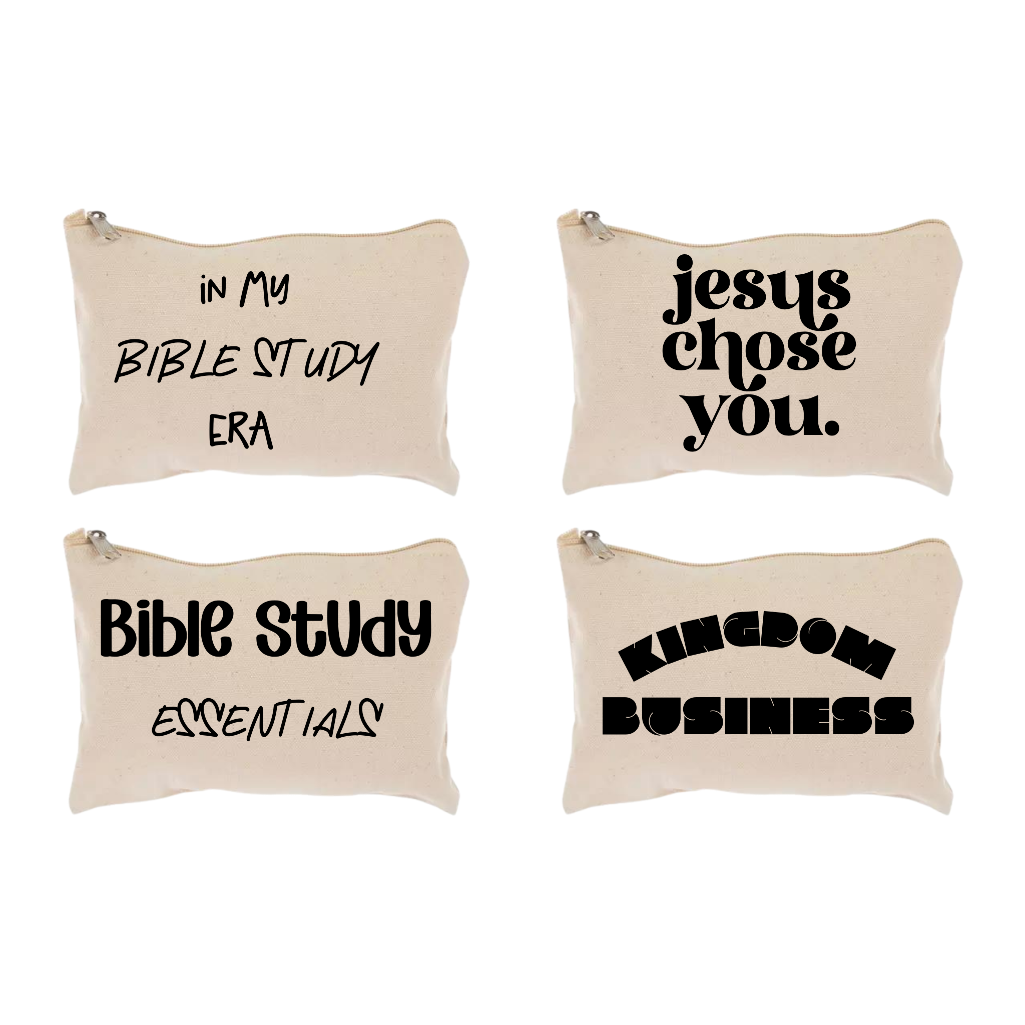 Canvas Bible Study Pouch| Style A – Nug&Carol Design