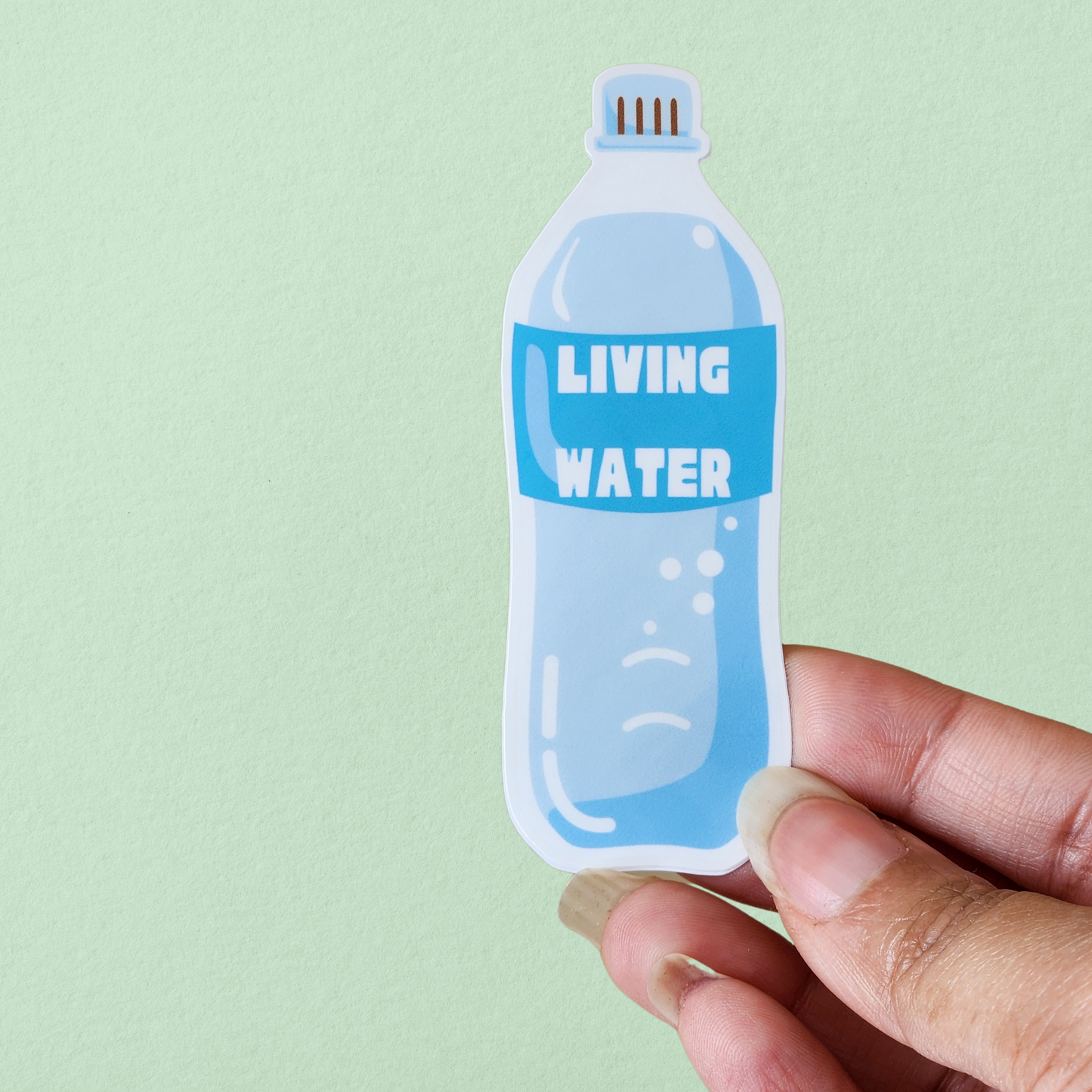 blue and wite water bottle Illustration