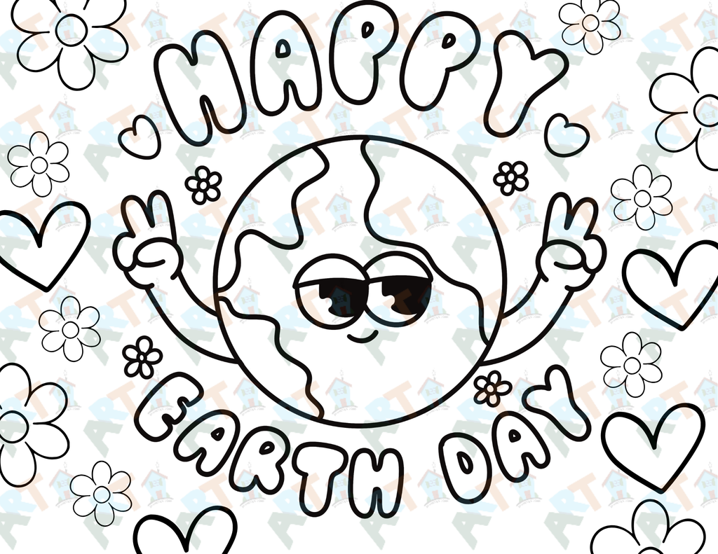 Coloring Pages| Earth Day Coloring Page