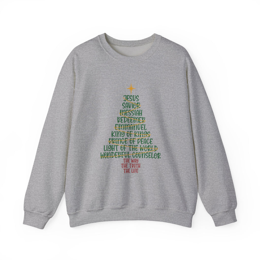 CHRISTmas Tree Crewneck Sweatshirt