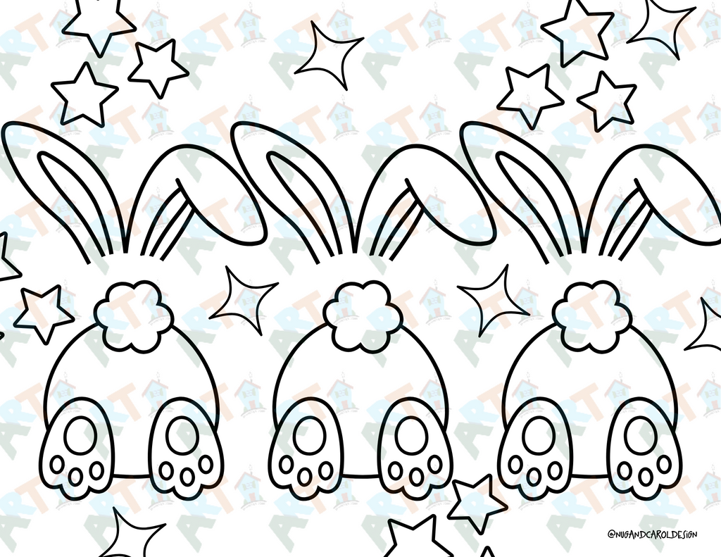 Coloring Pages| Spring Bunny Coloring Pages