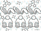 Coloring Pages| Spring Bunny Coloring Pages