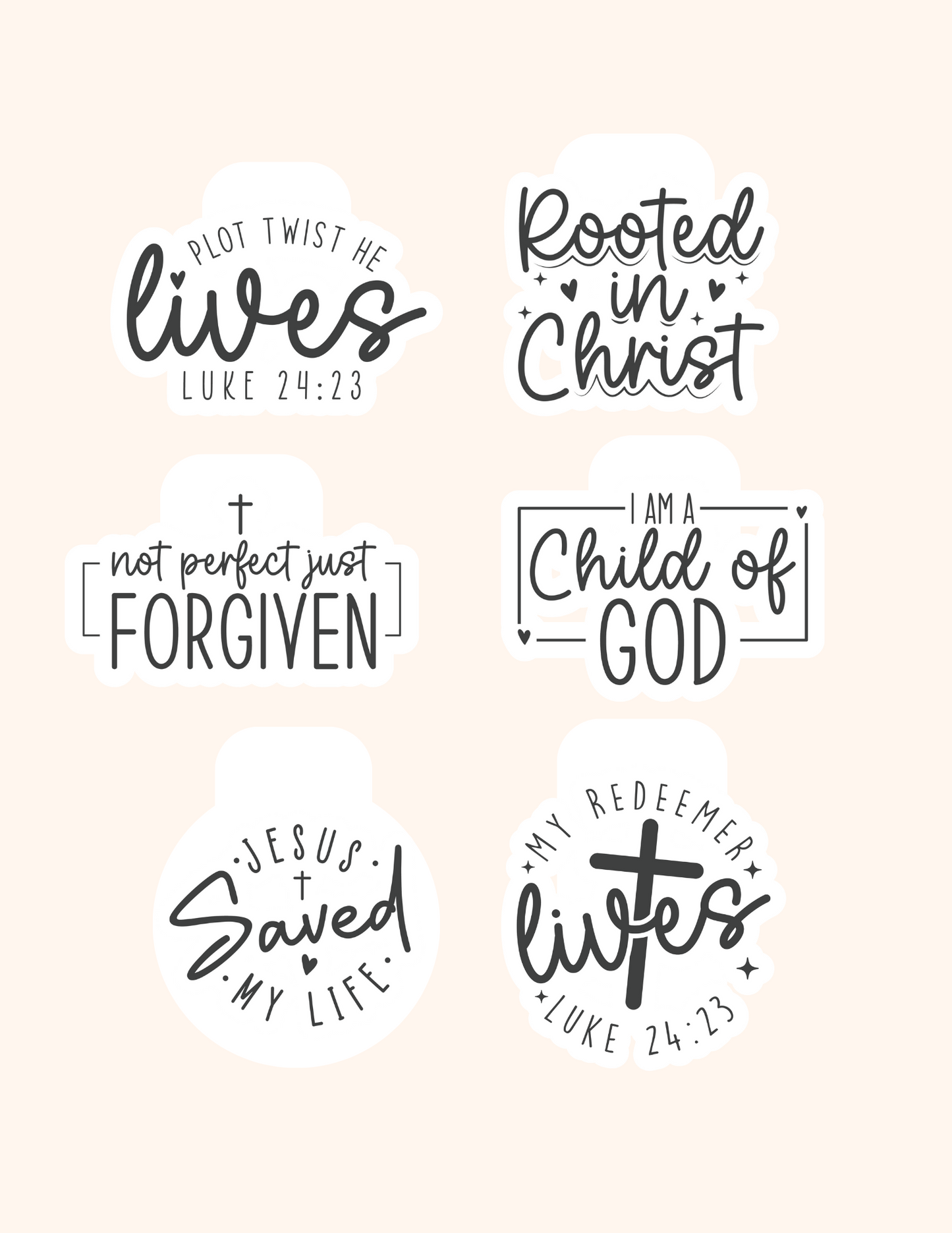 Magnetic Bookmark| B&W Christian Quotes