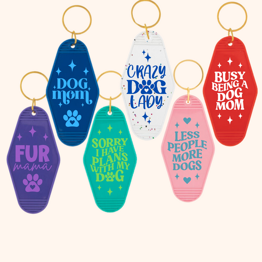 Motel KeyChains| Dog Mom Keychains