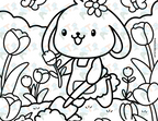 Coloring Pages| Spring Scenes Coloring Page
