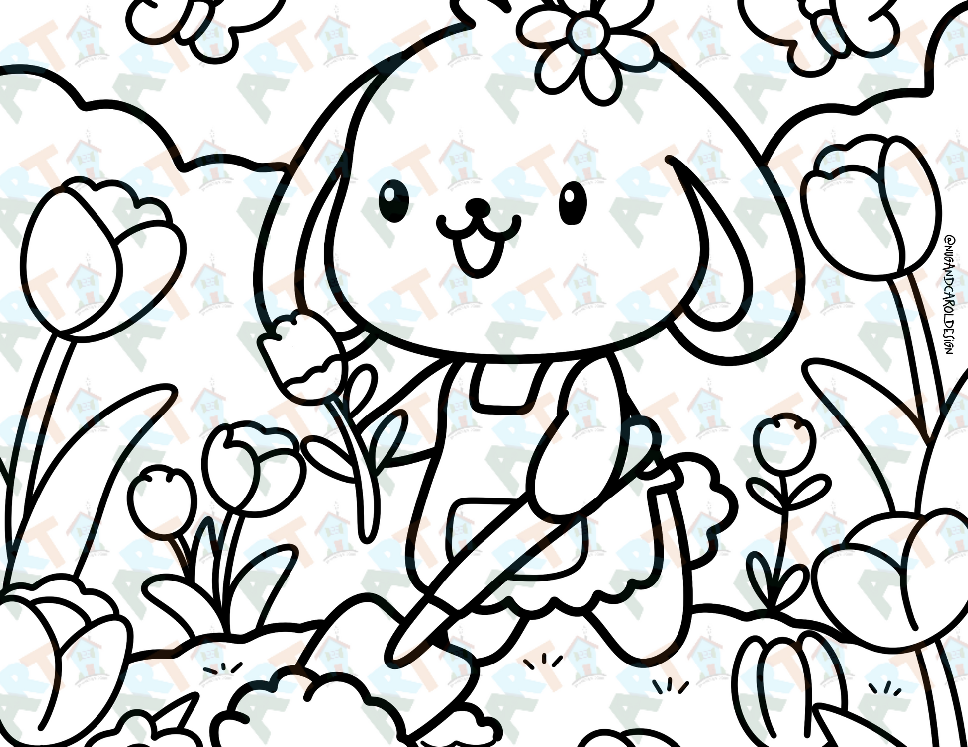 Coloring Pages| Spring Scenes Coloring Page