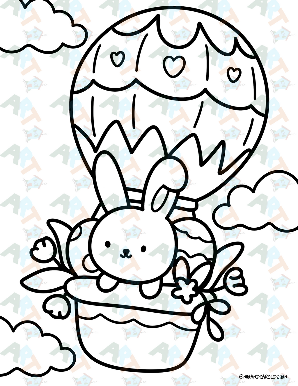 Free Coloring Spring Scenes Coloring Pages| Spring Scenes Coloring Page – Nug&Carol Design