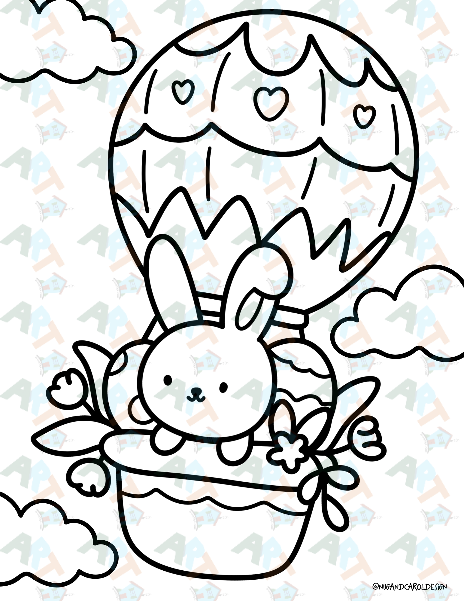 Coloring Pages| Spring Scenes Coloring Page