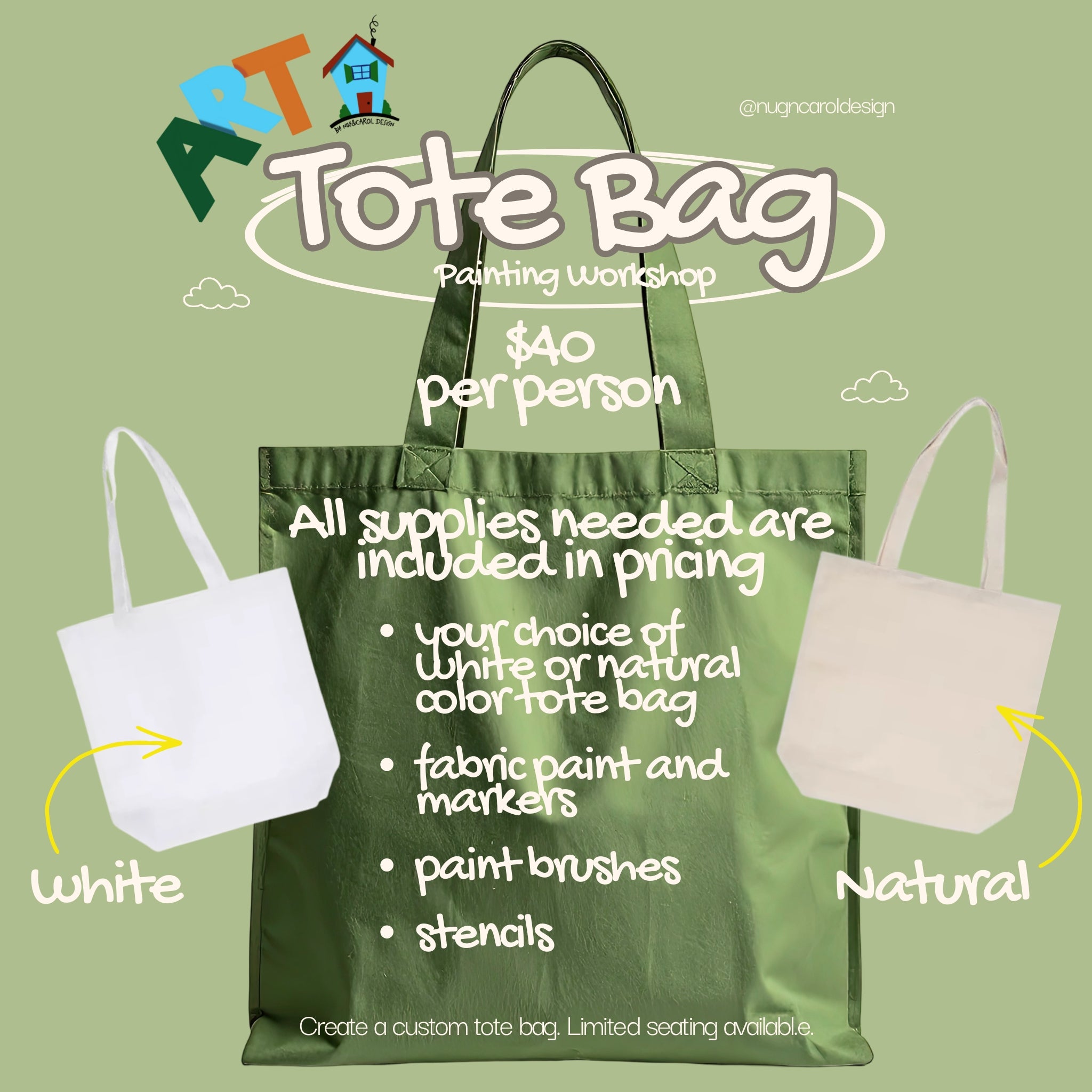 Soft Opening: Tote Bag Painting Workshop