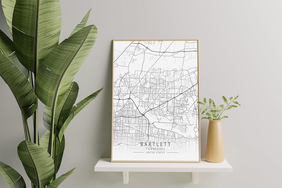 Tn Map Wall Art