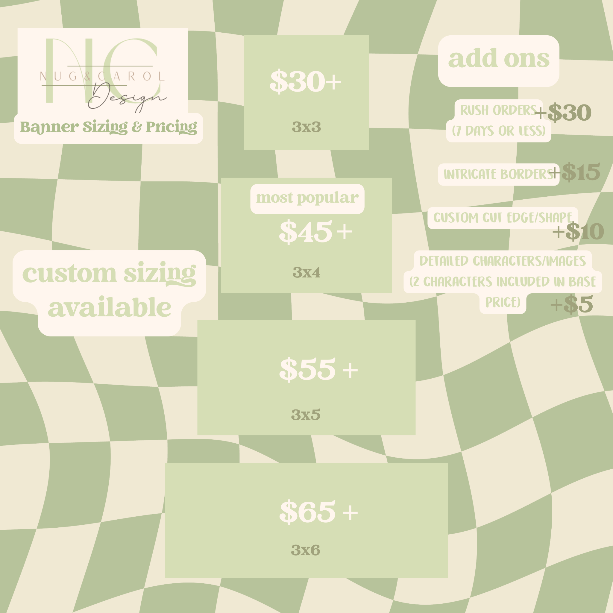 Custom Hand Painted Banner