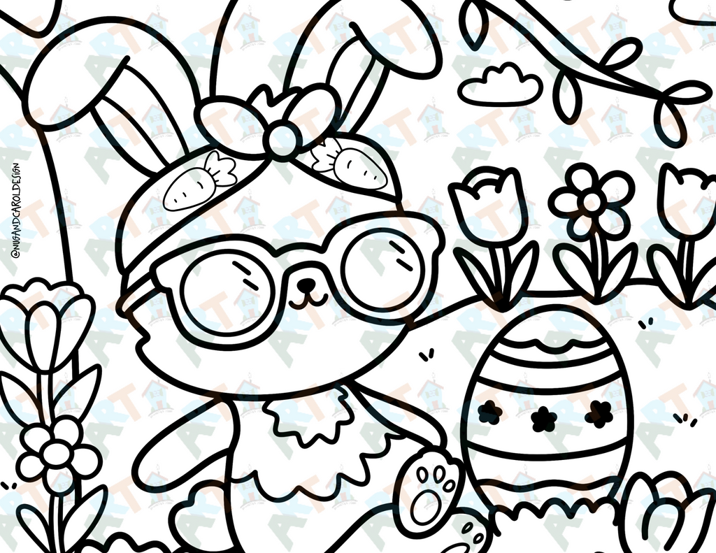 Coloring Pages| Spring Vibes Coloring Page