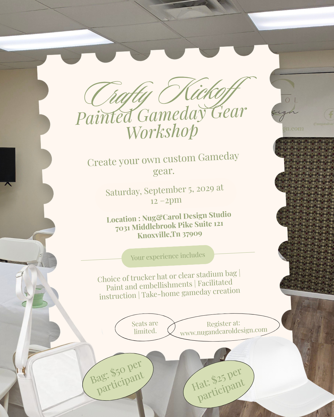 ARThouse Crafty Kickoff: Painted Gameday Gear Workshop