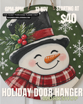 Christmas Door Hanger Workshop | Paint Your Holiday Welcome
