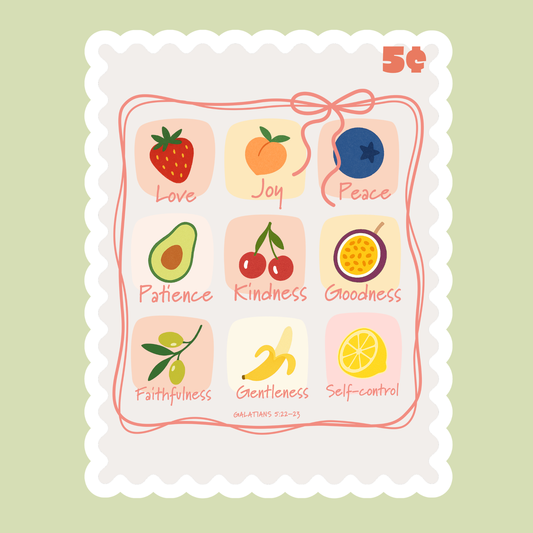 Stickers| Fruits of the Spirit Stamps