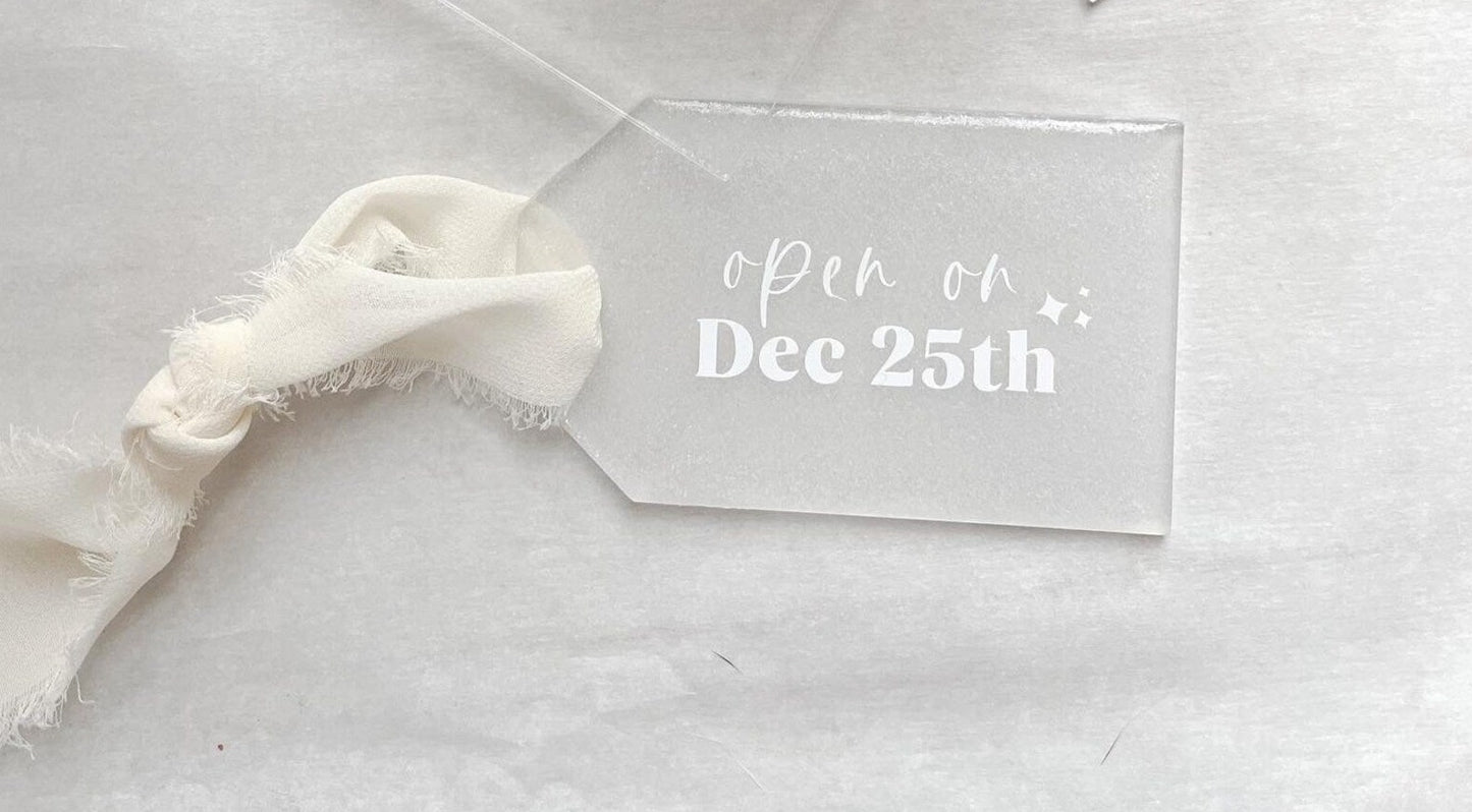 Custom Acrylic Gift Tag