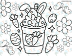 Coloring Pages| Spring Vibes Coloring Page