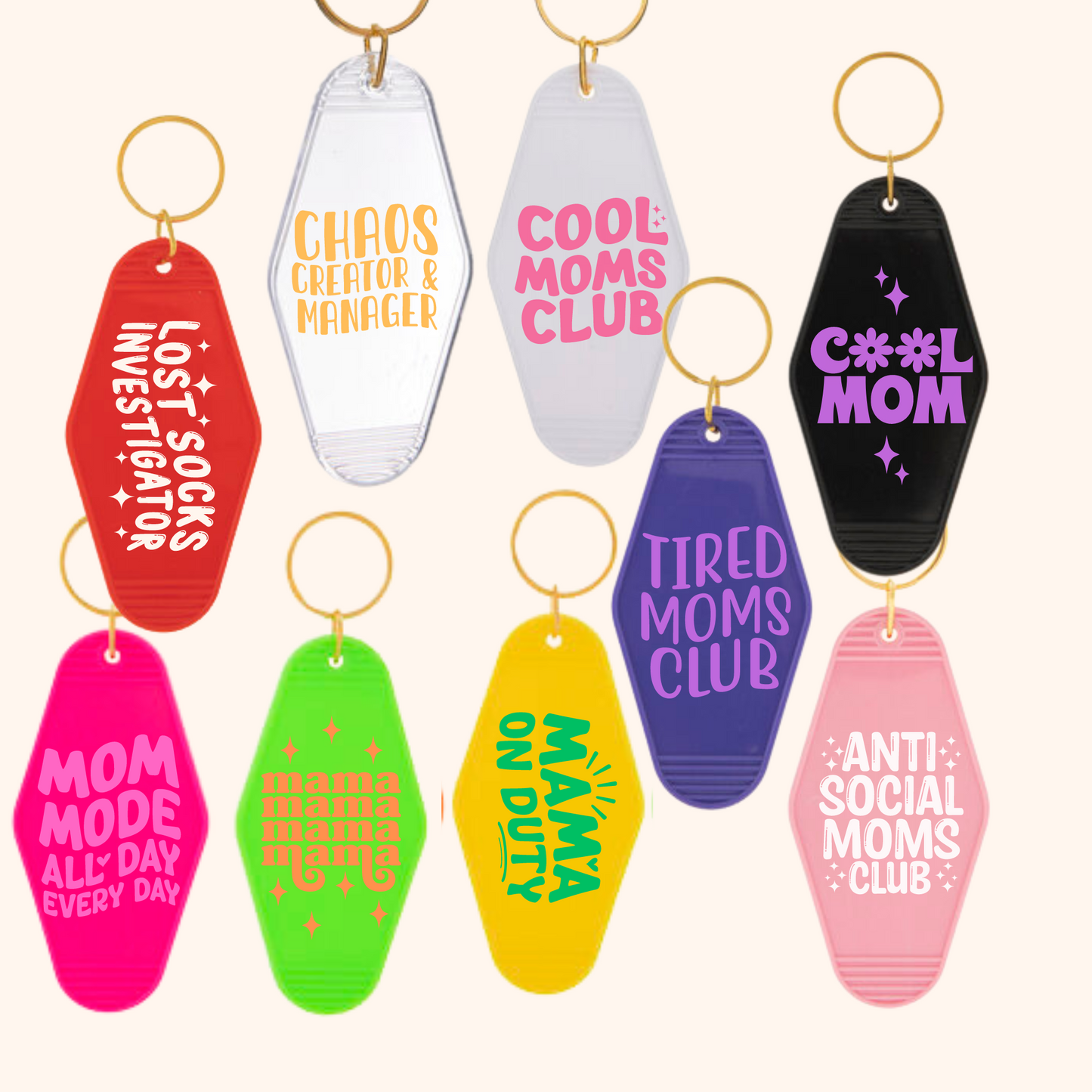 Motel KeyChains| Mom Keychains